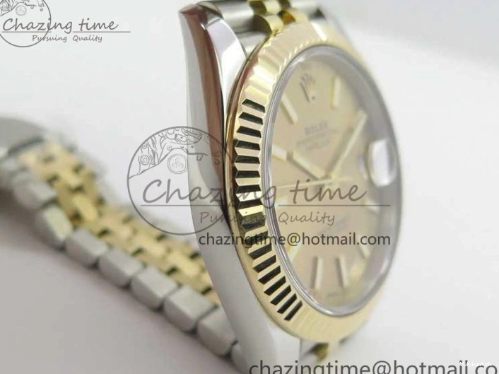 Best Bracelet Dial WWF Stick 126333 Edition 41 Makers YG Jubilee DateJust Wrapped Gold Wrapped SS SS A2836 on YG 0410